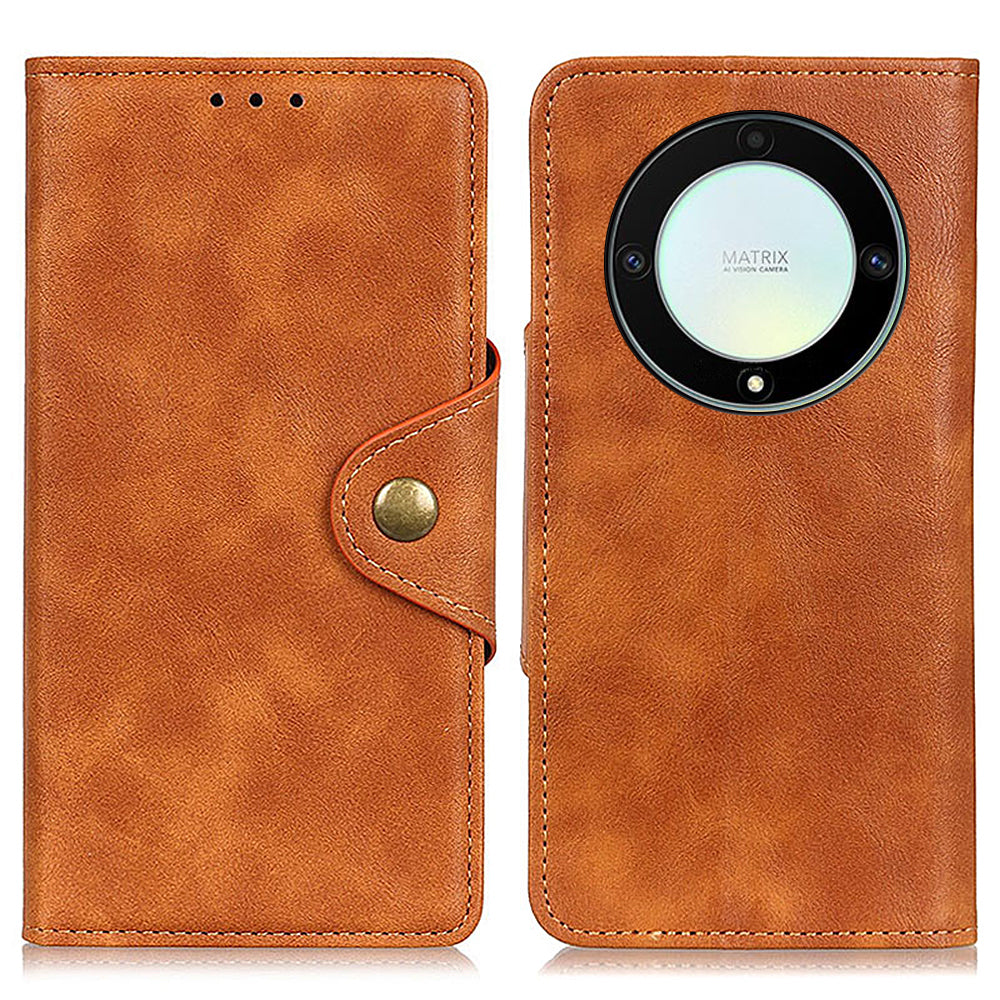 For Honor X9a 5G X40 5G Magic5 Lite 5G Wallet Stand Phone Cover PU Leather Brass Buckle Cell Phone Case For Honor X9a 5G X40 5G Magic5 Lite 5G Wallet Stand Phone Cover PU Leather Brass Buckle Cell Phone Case